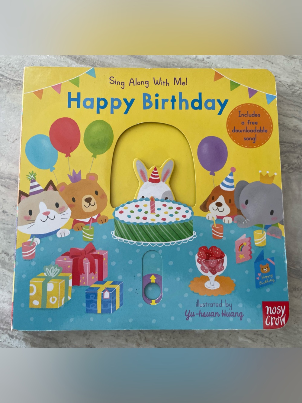 6/$20💥Birthday Musical Board Book for Toddlers, Happy Birthday Sing Along w Me